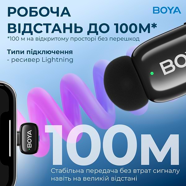 Фото - Микрофон для смартфона Boya mini-16 Lightning Black