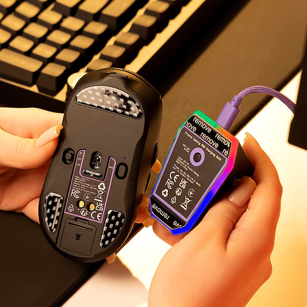 Фото - Миша бездротова ігрова Proove Gaming Rate Pro with Charging Dock black (WMRPCD022001)