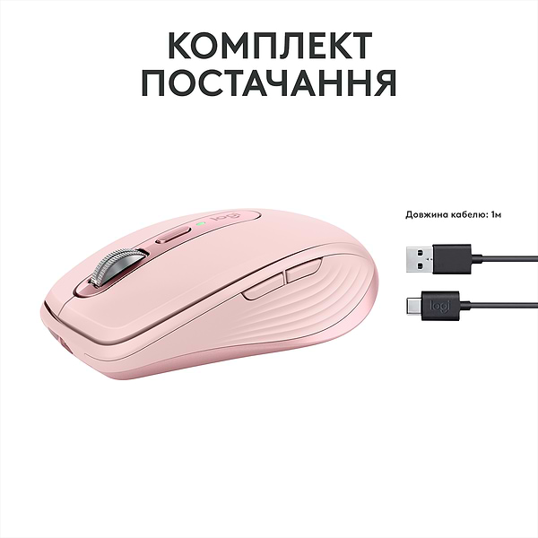 Фото - Мышь беспроводная Logitech MX Anywhere 3S Wireless Rose (910-006931)