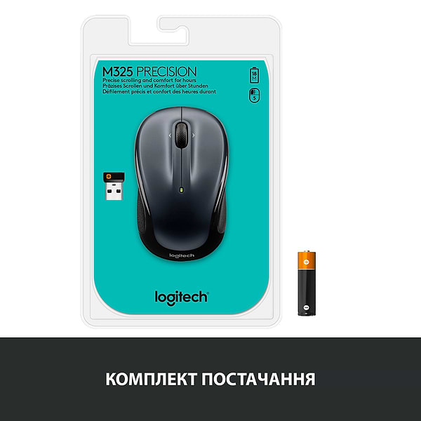 Фото - Мышь беспроводная Logitech M325s Dark Silver (910-006812)