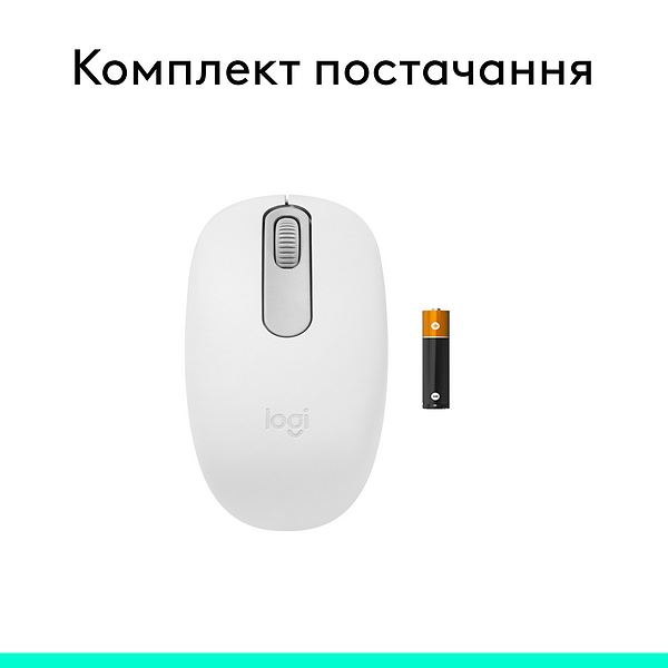 Фото - Миша бездротова Logitech M196 Bluetooth Mouse Off White (910-007460)