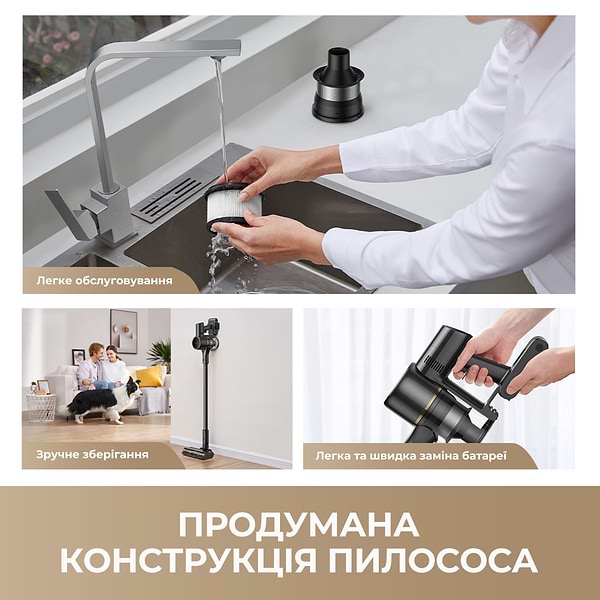 Фото - Пылесос ручной для дома Dreame R10s Pro (VZV23A)