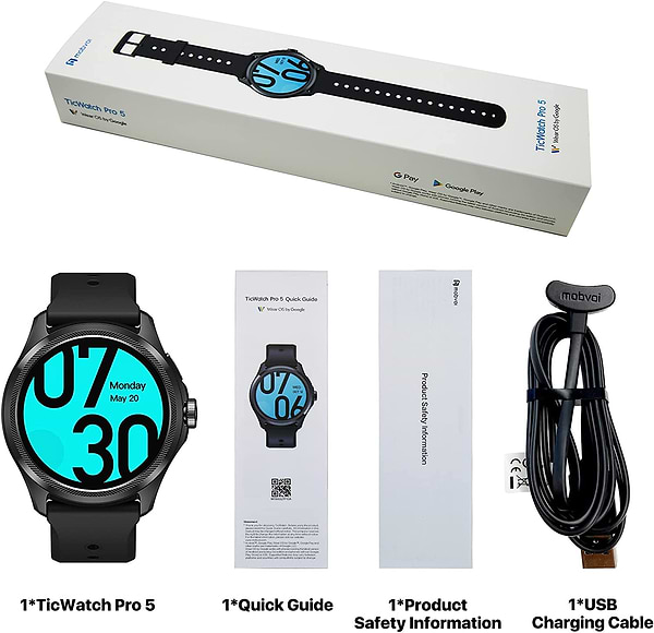 Фото - Смарт-годинник MOBVOI TicWatch Pro 5 GPS WH12088 Black
