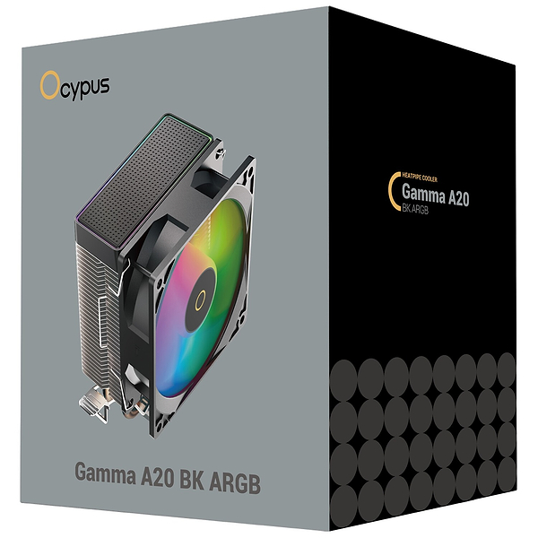 Фото - Процессорный кулер OCYPUS GAMMA A20 BK ARGB (GAMMA-A20-BK1AAWN00F-GL)