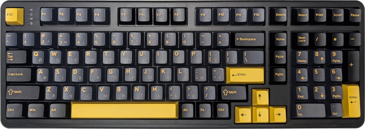 Клавиатура беспроводная игровая Attack Shark X98 102кл. RGB, Wireless, Star Black (AS-6972792471976-SB-UA)