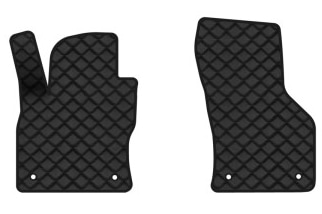 Килимки з екошкіри в салон авто передні EVAtech для Octavia A7 AT Skoda 2013-2020 3 покоління Liftback EU (SK3639AR2AV4BBB)