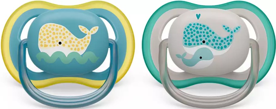 Ортодонтическая пустышка Philips Avent Ultra Air, 18+ міс, 2 шт. (SCF349/24) - Фото 1
