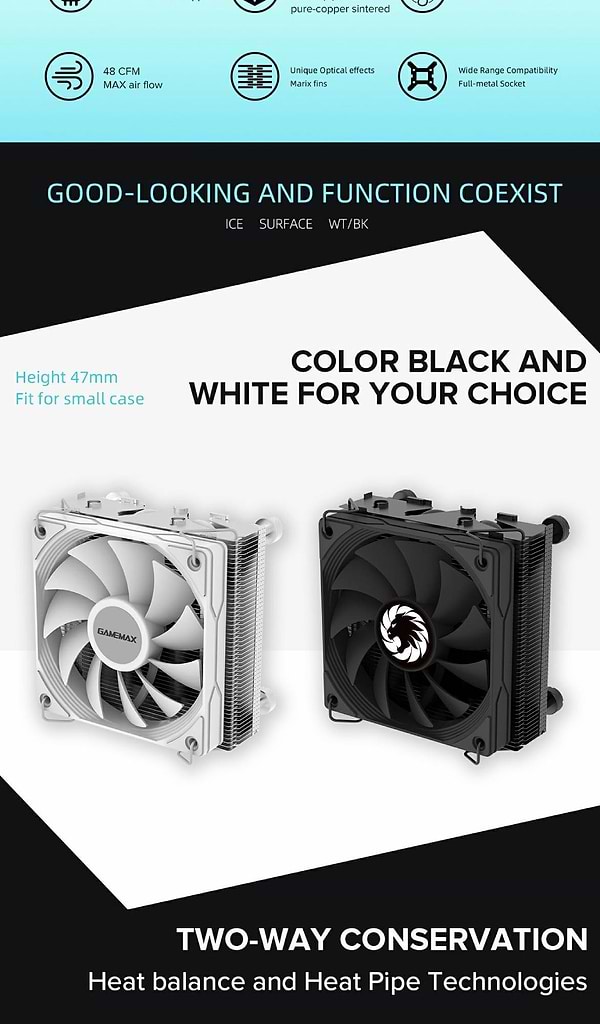 Фото - Процессорный кулер Gamemax Ice Surface Black