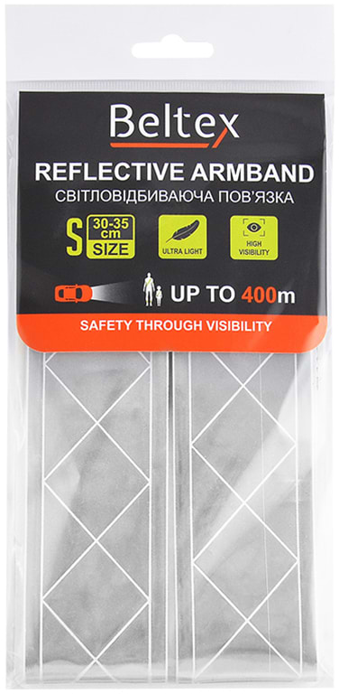 Фото - Светоотражающая лента Beltex S 30-35 см Gray (BX70300)