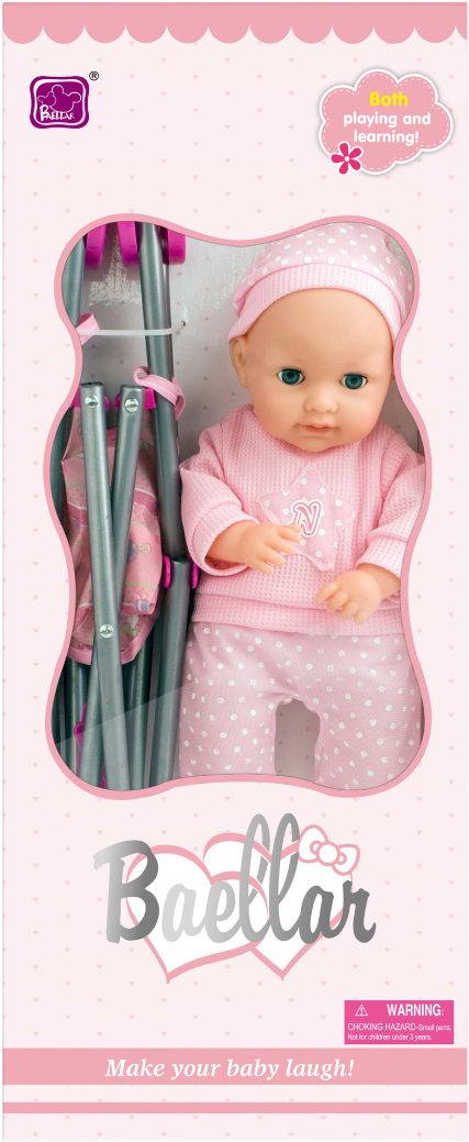 Пупс. Набор Baellar с коляской 35 см (15999)