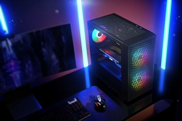 Фото - Корпус Logic Concept DART PRO ARGB MINI BLACK MESH fans 3x120mm без БЖ (AM-DART-PRO-ARGB-10)