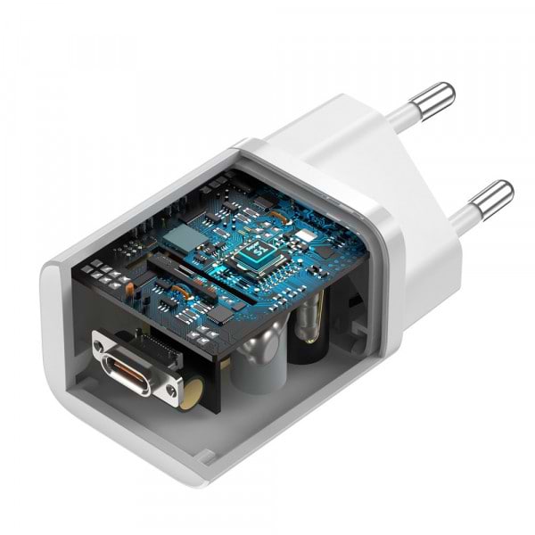 Фото - Мережевий зарядний пристрій Baseus 1xUSB 25W USB-C (CCSP020102)