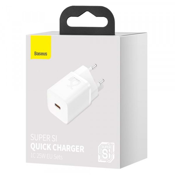 Фото - Мережевий зарядний пристрій Baseus 1xUSB 25W USB-C (CCSP020102)
