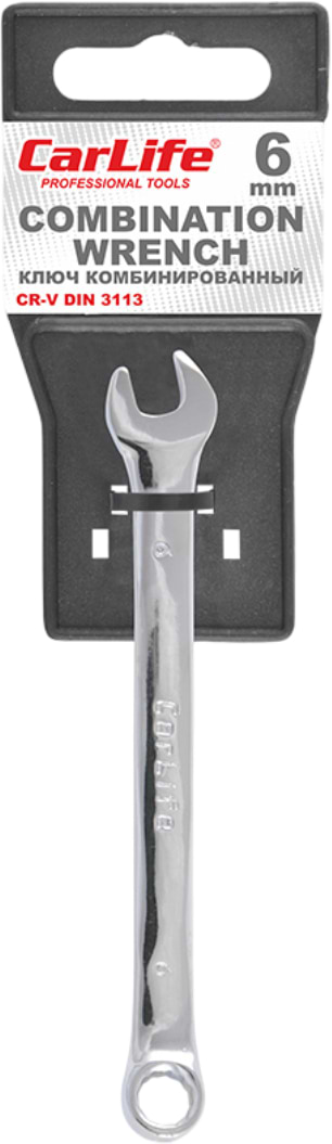 Ключ комбiнований CarLife CR-V 6 мм (WR4006)