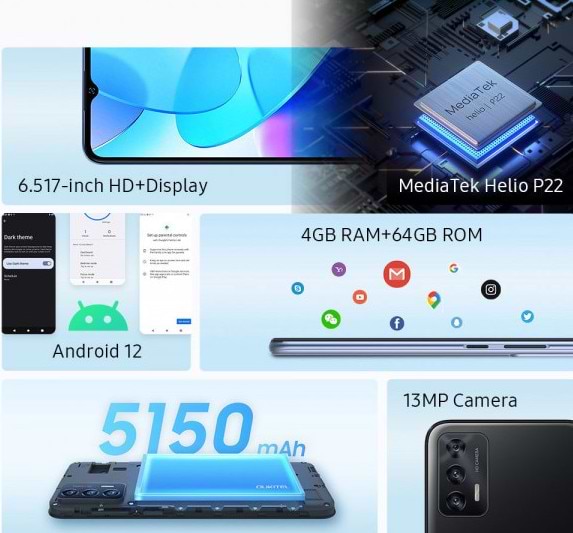 Фото - Смартфон OUKITEL C31 Pro 4GB/64GB Deep Blue