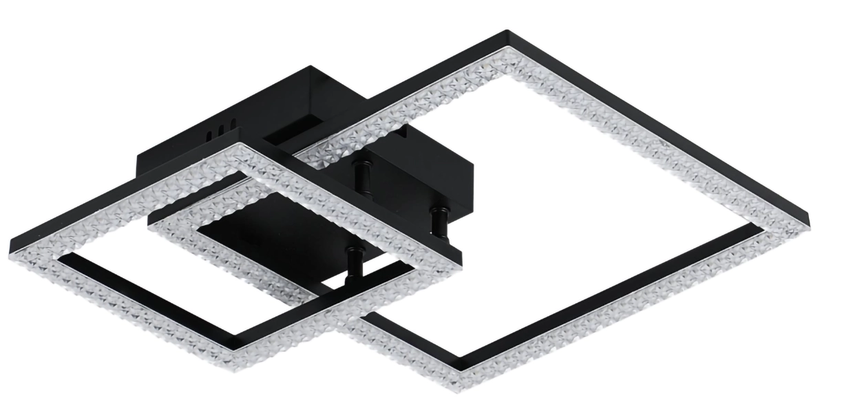 Люстра VALESO 3452/1+1 чорна LED 56W