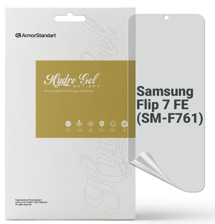 Защитная пленка для смартфона Armorstandart Anti-spy для Samsung Flip 7 FE (SM-F761) (ARM87454)