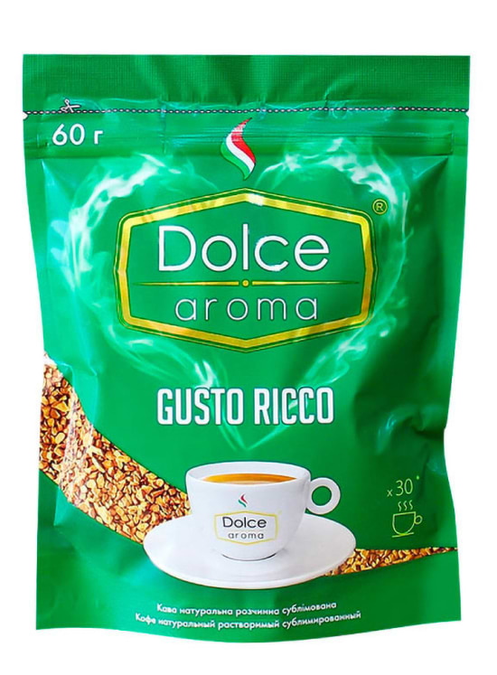 Кофе растворимый Dolce Aroma Gusto Ricco 60 г (4820093481434)