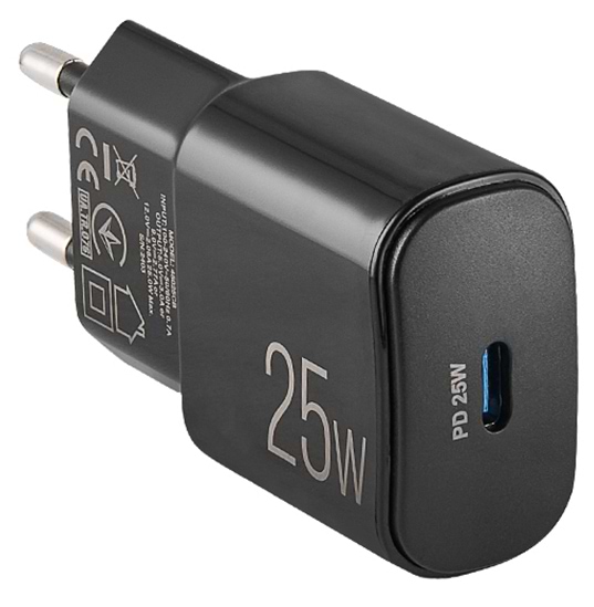 Мережевий зарядний пристрій Brevia ePower PD25W USB-C (45025CB)