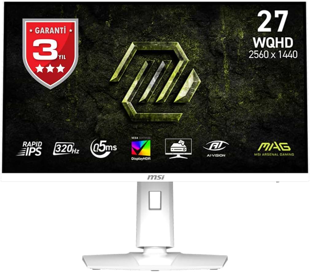 Купити Монітор ігровий MSI MAG 274QRFW-X32 White - Фото 1 Монітор ігровий MSI MAG 274QRFW-X32 White - Фото 1