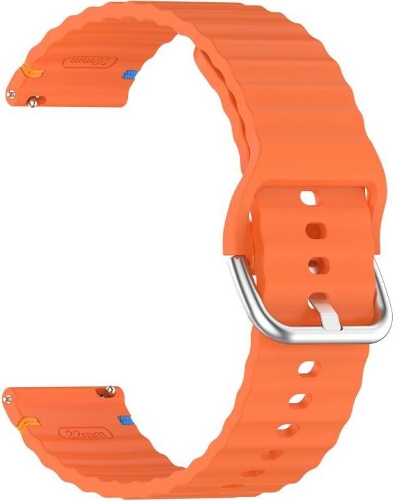 Фото - Ремінець для смарт-годинника BeCover Ribbed Tape (22mm) for Huawei Watch GT 5 / GT 4 (46mm) / GT 3 (46mm) / GT 2 (46mm) / GT 2 Pro / Watch GS Pro Orange (714289)