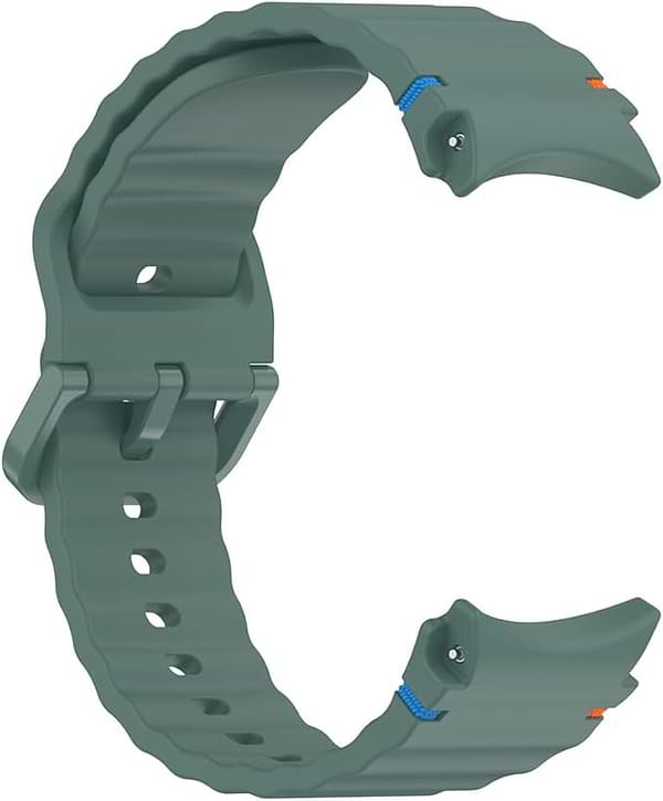 Фото - Ремінець для смарт-годинника BeCover Ribbed Tape for Samsung Galaxy Watch (20mm) 3 41mm/4 40mm-44mm/5 40-44mm/6 40-44mm/7 40-44mm Dark Green (712041)