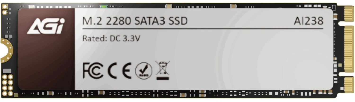 SSD-накопичувач внутрішній AGI SSD 512Gb AI238 M.2 2280 SATA (AGI512G80AI238)