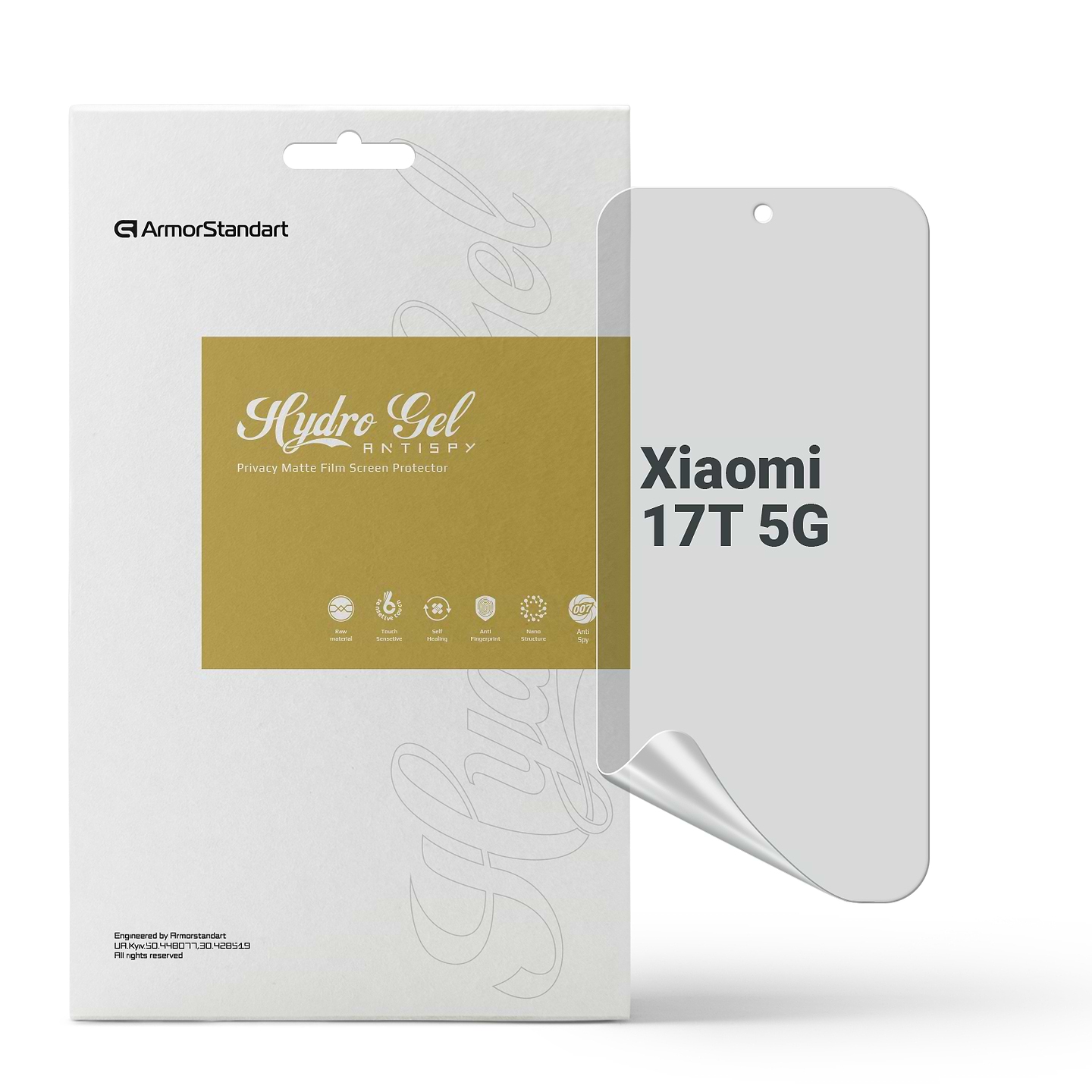 Защитная пленка для смартфона Armorstandart Anti-spy for Xiaomi 17T 5G (ARM90949)