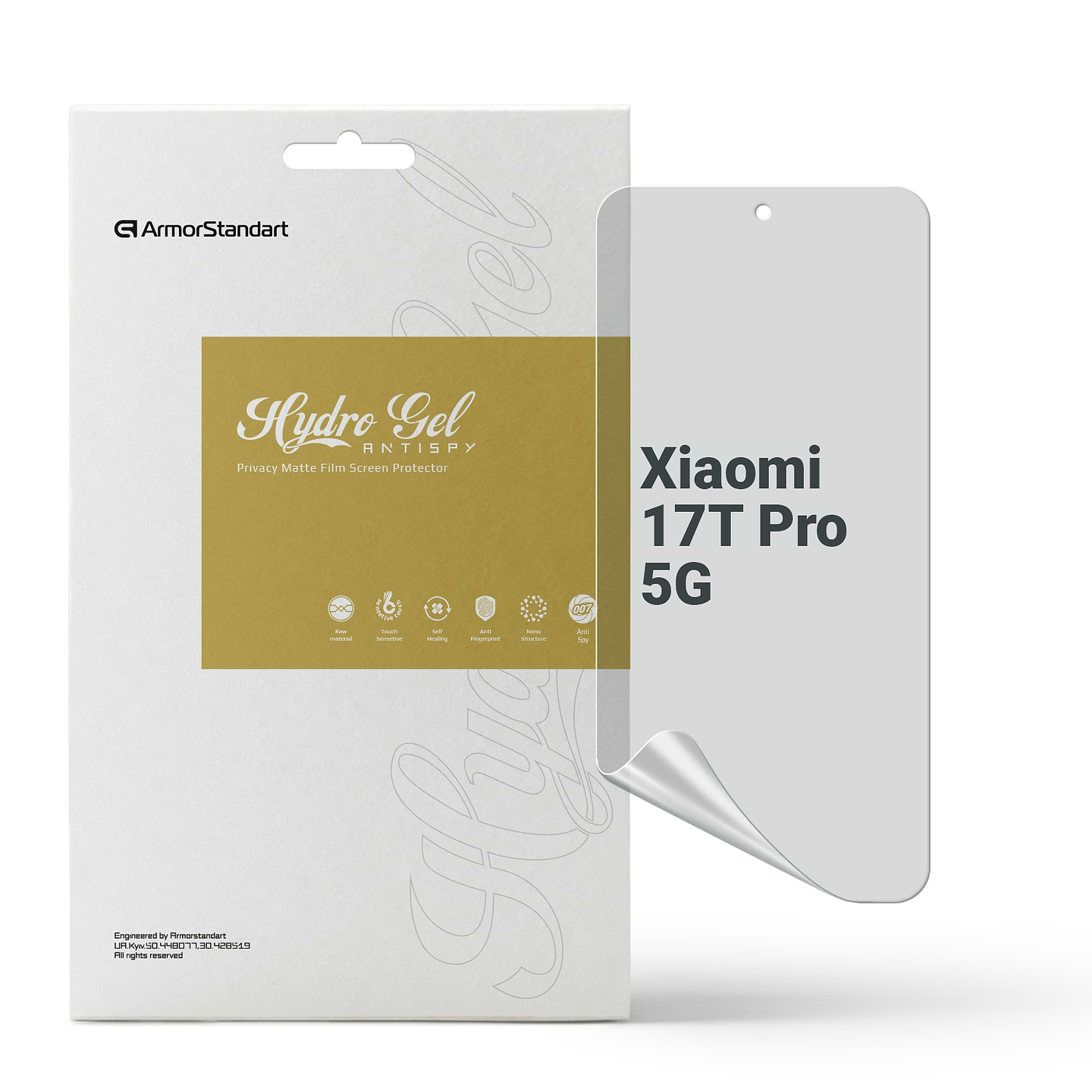 Защитная пленка для смартфона Armorstandart Anti-spy for Xiaomi 17T Pro 5G (ARM90950)
