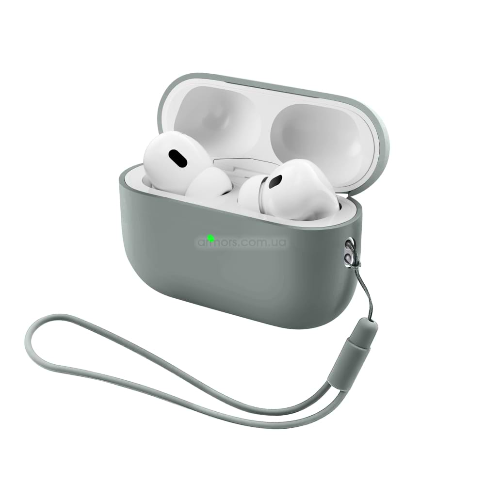 Чехол для наушников Armorstandart Silicone Case with straps for Apple AirPods Pro 3 Grey (ARM91281)