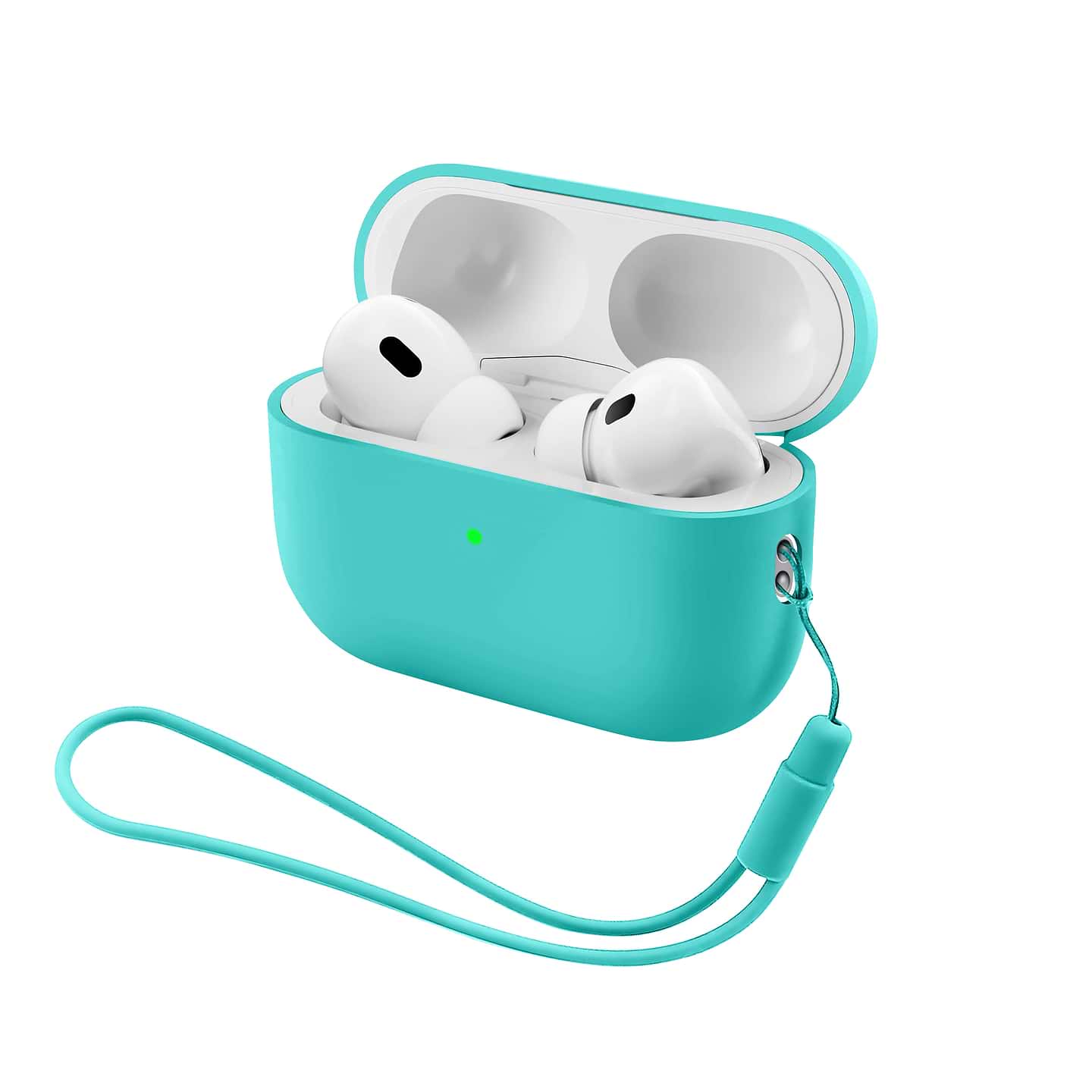 Чехол для наушников Armorstandart Silicone Case with straps for Apple AirPods Pro 3 Mint (ARM91282)
