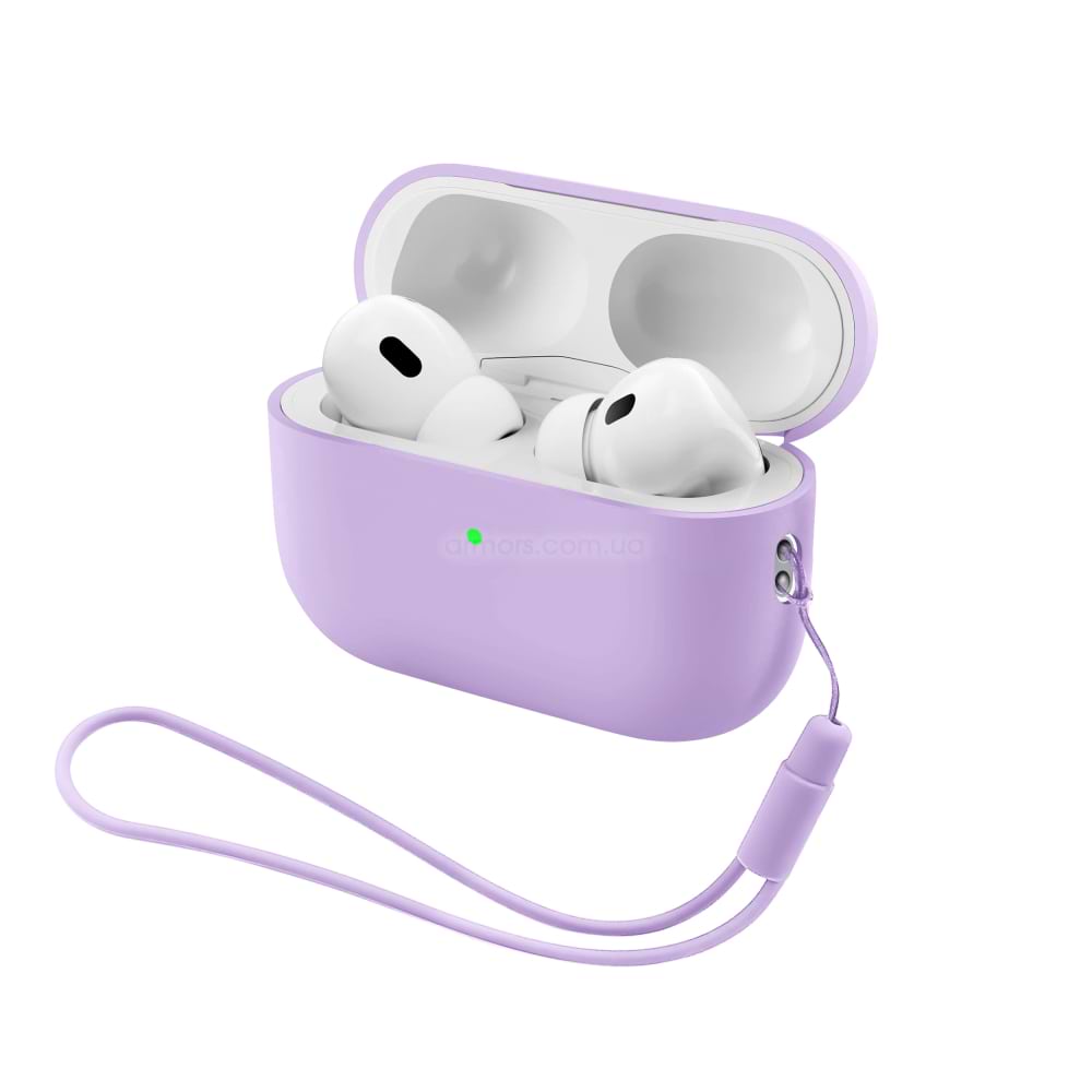 Чехол для наушников Armorstandart Silicone Case with straps for Apple AirPods Pro 3 Pink Purple (ARM91284)