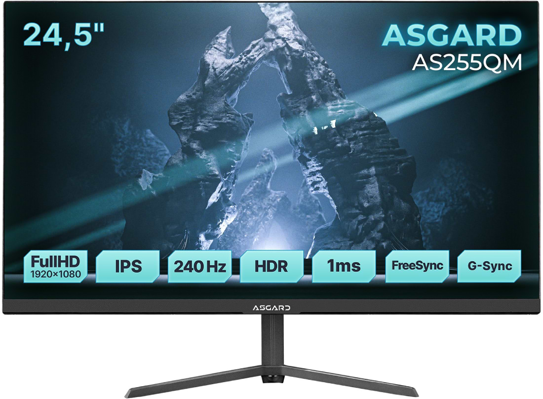 Монитор игровой ASGARD Gaming AS255QM Black