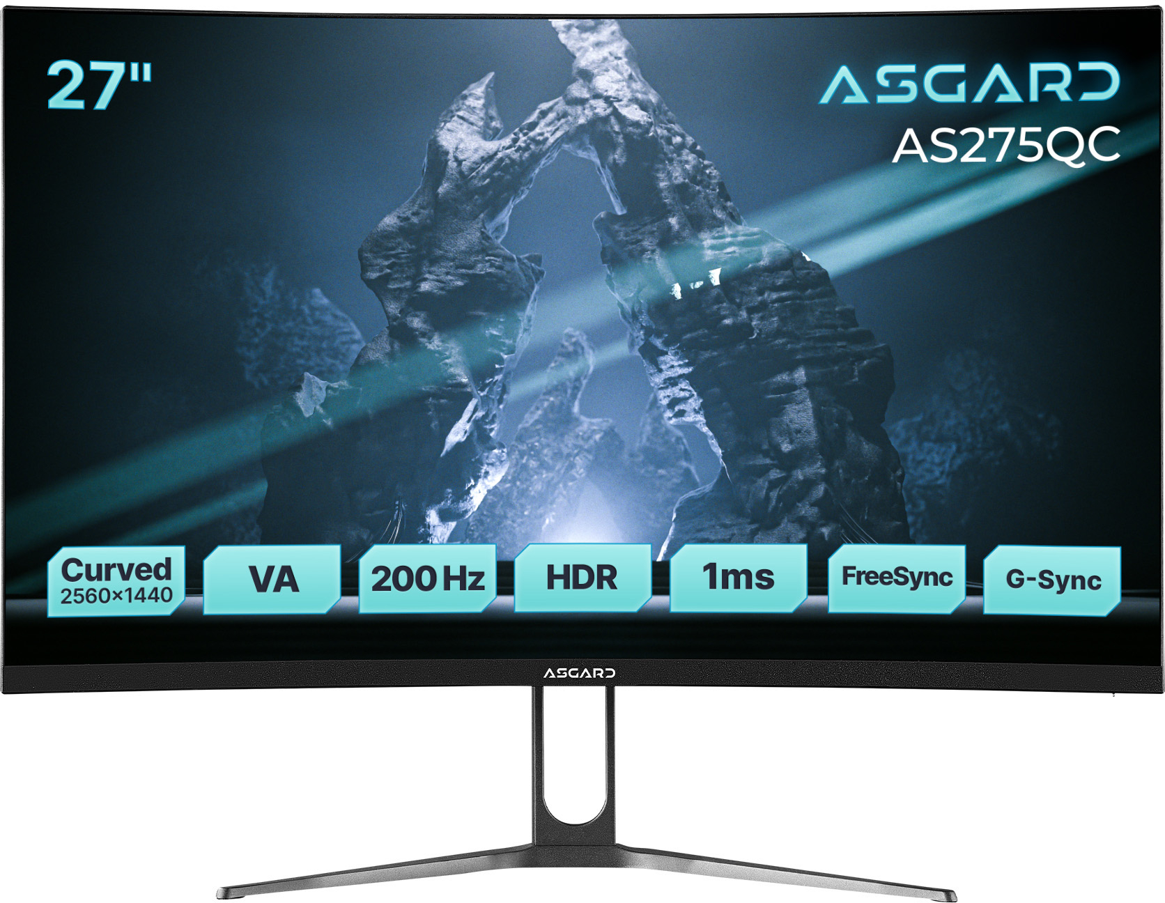 Монітор ігровий ASGARD Gaming AS275QC Black