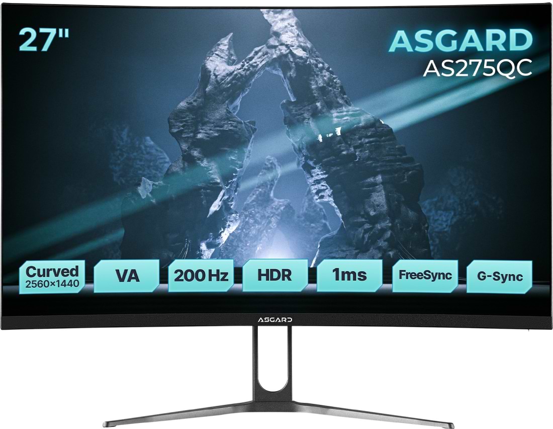 Монитор игровой ASGARD Gaming AS275QC Black