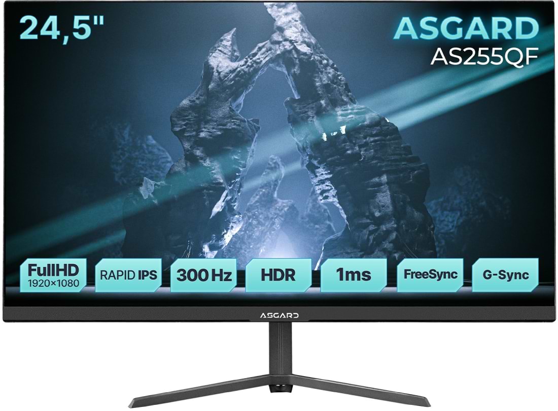 Монитор игровой ASGARD GamingAS255QF Black