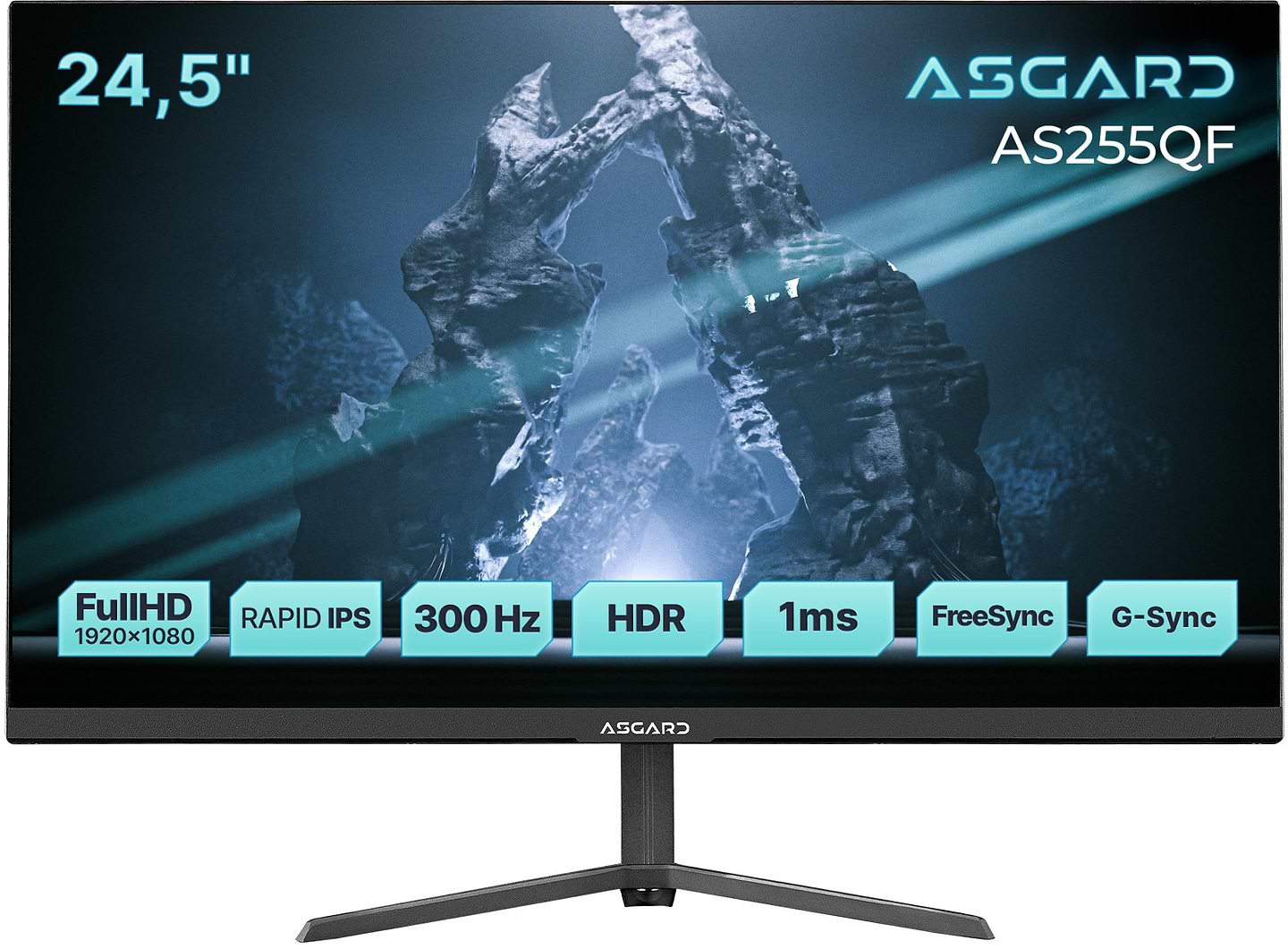 Монітор ігровий ASGARD GamingAS255QF Black