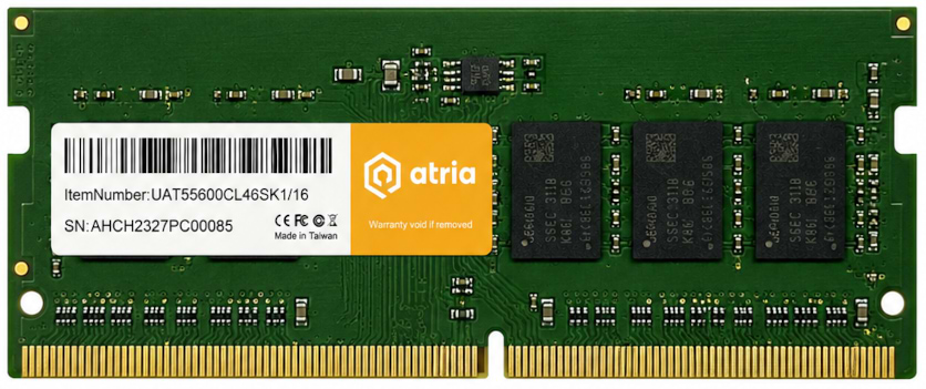 Пам'ять DDR ATRIA 16Gb DDR5 (UAT55600CL46SK1/16)