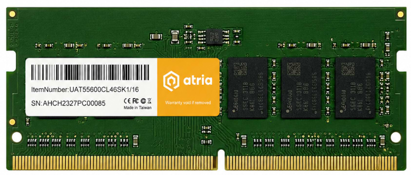Пам'ять DDR ATRIA 8Gb DDR5 (UAT55600CL46SK1/8)