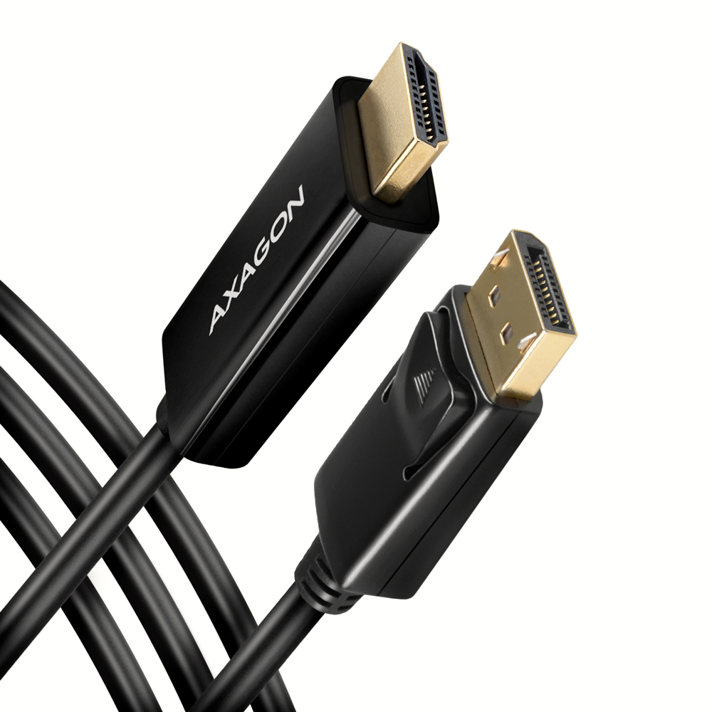 Кабель AXAGON RVD-HI14C2 HDMI-DisplayPort 1.8м Black (RVD-HI14C2)