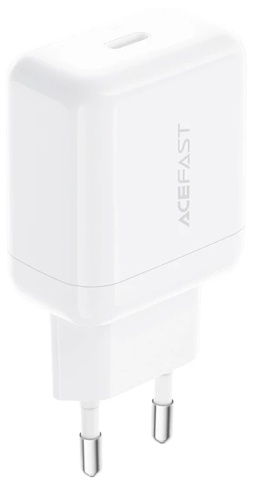 Сетевое зарядное устройство AceFast A130 PD20W single USB-C charger White (6974316284659)