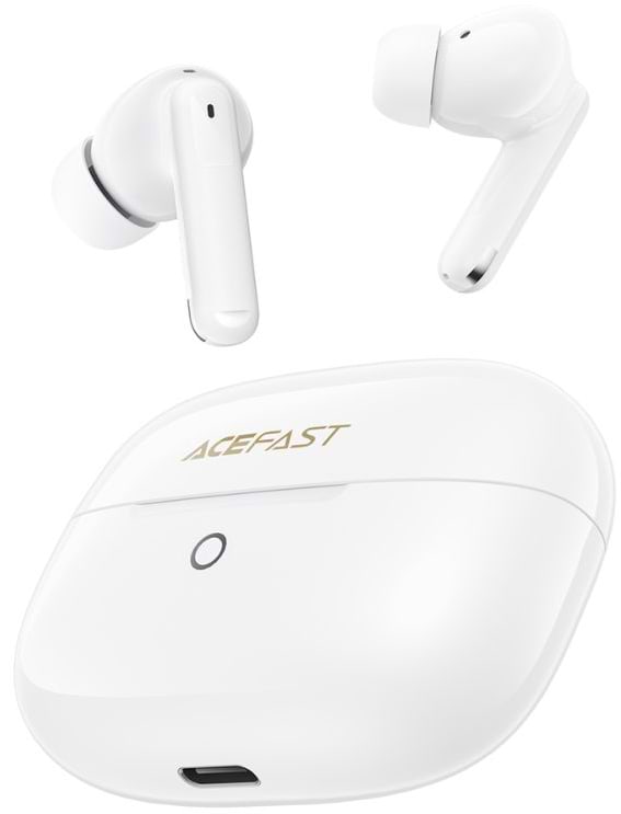 Навушники вкладиші бездротові TWS AceFast W7 White (6974316285892)