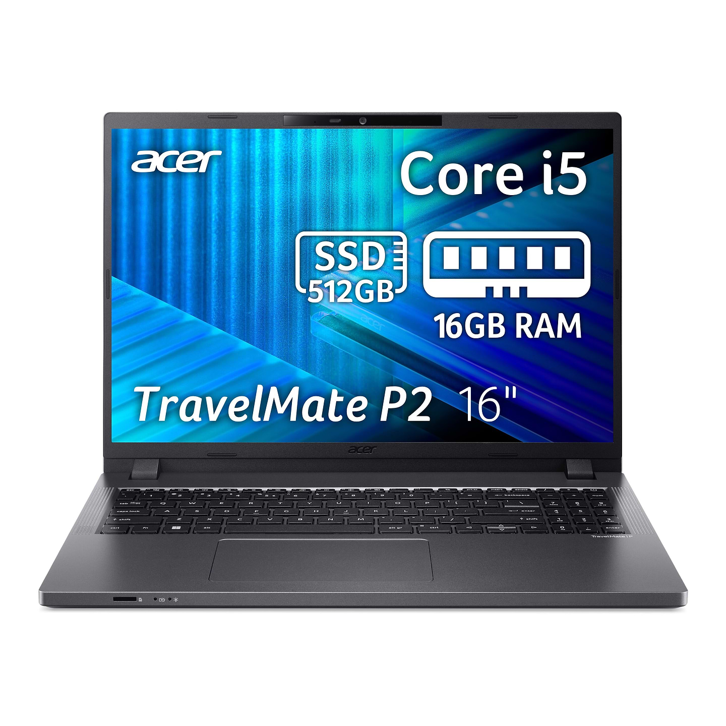 Ноутбук Acer TravelMate P2 TMP216-51 (NX.BTWEU.001) Grey