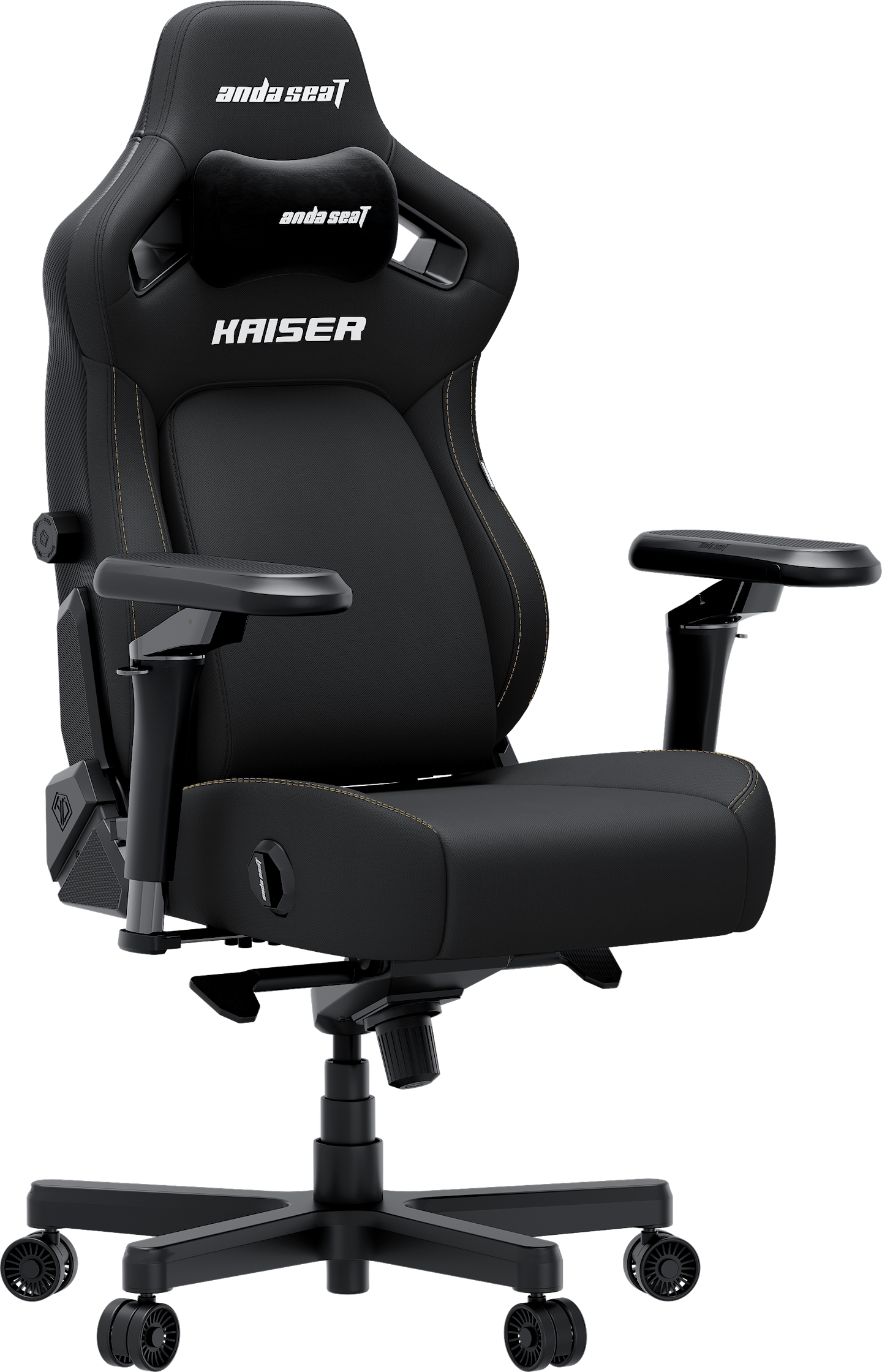 Кресло для геймеров Anda Seat Kaiser 4 V2 Size XL Black Fabric (AD12YDDC-XLL-20-B-CF-03)