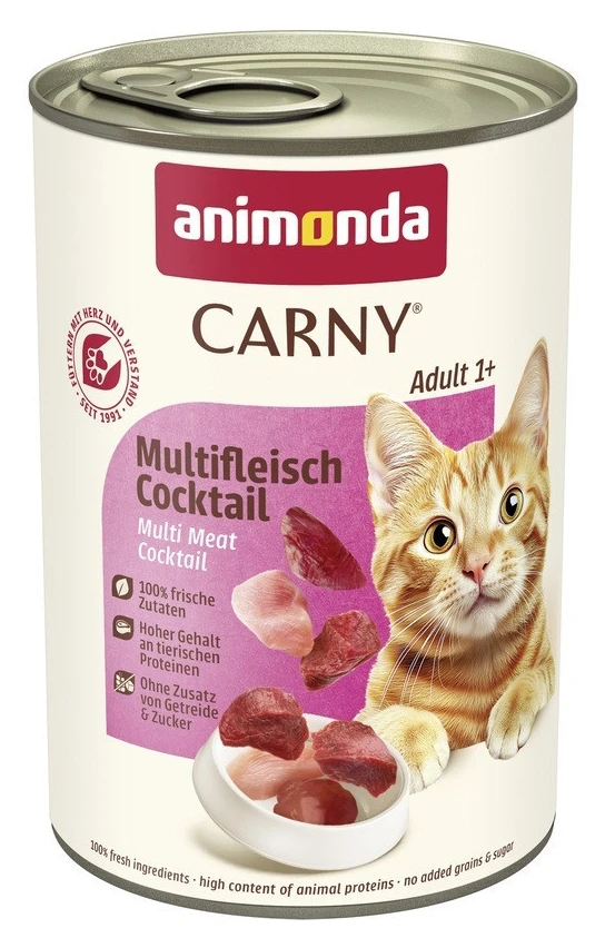 Вологий корм для котів Animonda Adult Multi Meat Cocktail 400 г (4017721837187)