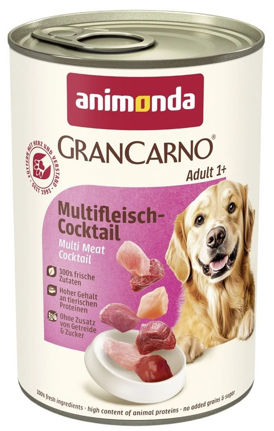 Вологий корм для собак Animonda Carny Adult Multi Meat Cocktail 400 г (4017721827300)