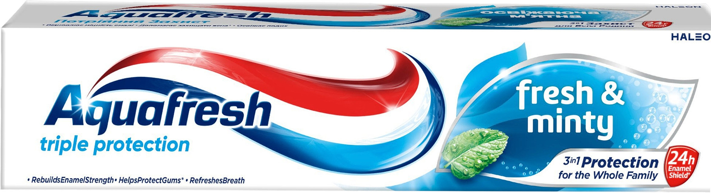 Зубна паста Aquafresh освіжаюча м`ятна 50 мл (5054563195982)