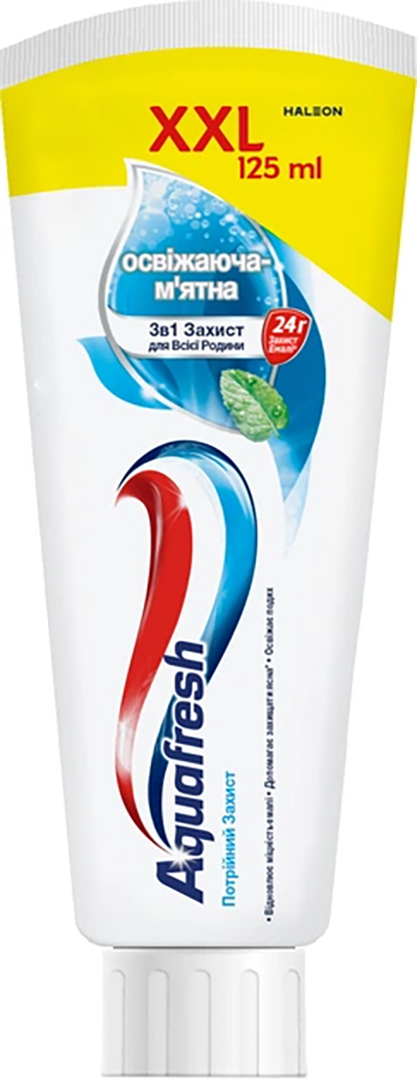 Зубна паста Aquafresh освіжаюча м`ятна 125 мл (5054563199539)