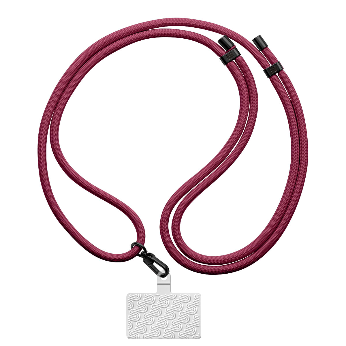 Ремінець для смартфону Armorstandart for Rope Black Burgundy with Clear holder (ARM91365)
