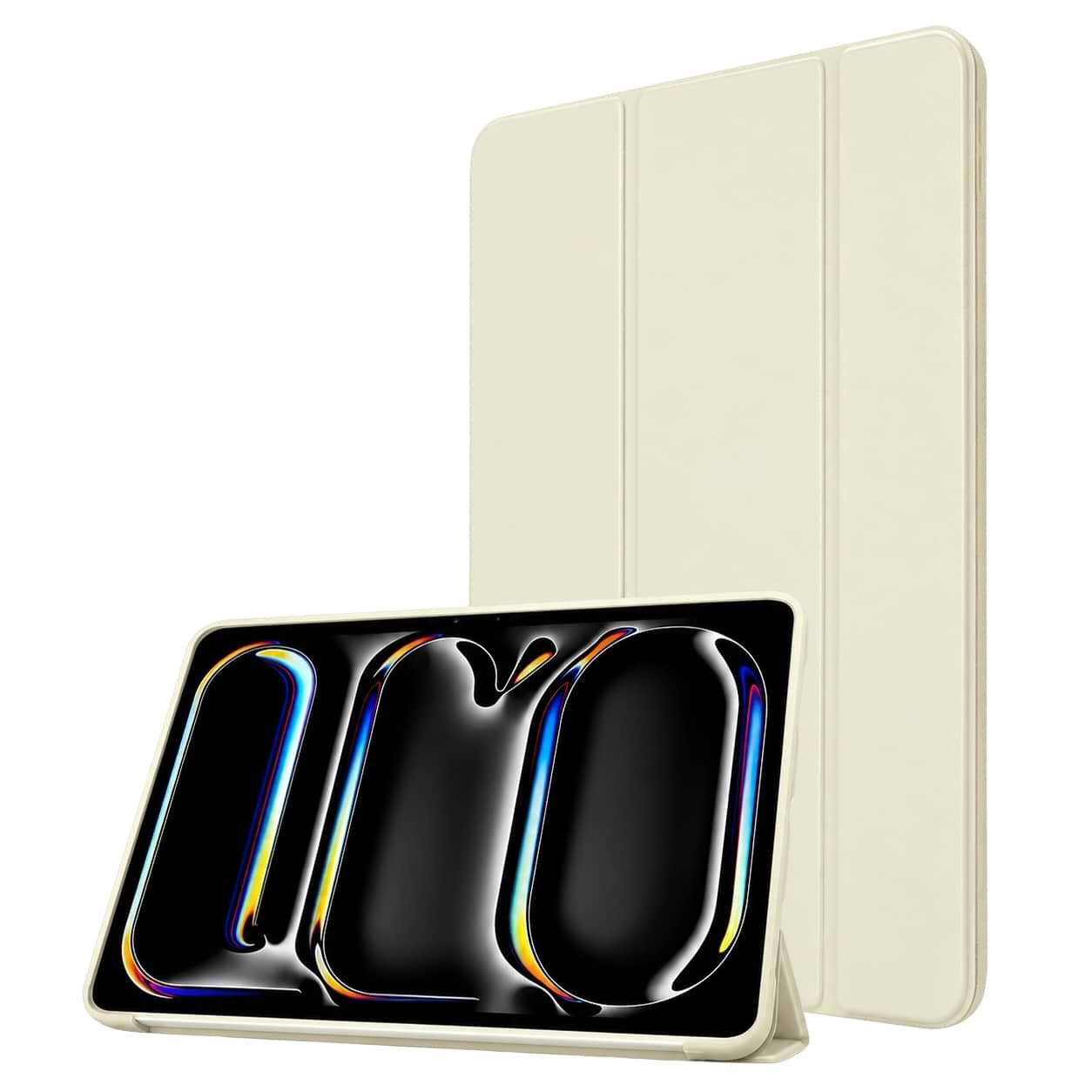 Чехол для планшета BeCover Tri Fold Soft TPU Silicone for Apple iPad Pro 11" M5 2025 Beige (715990)
